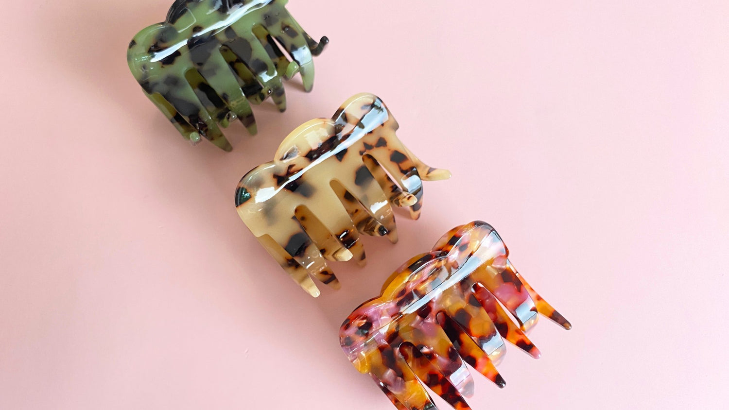 Halbmond- /Bananenform Haarklammern