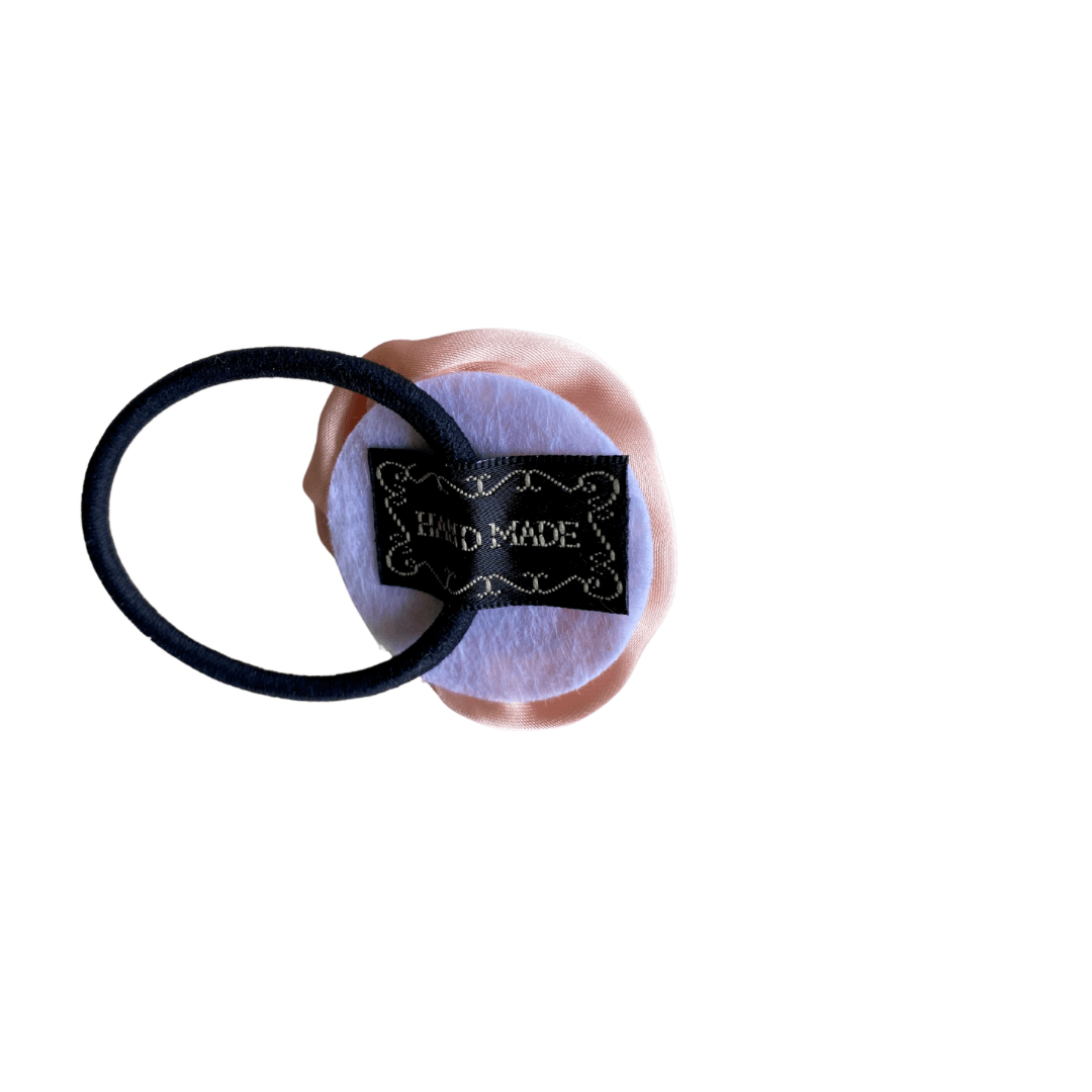 Haargummi mit Satinrose