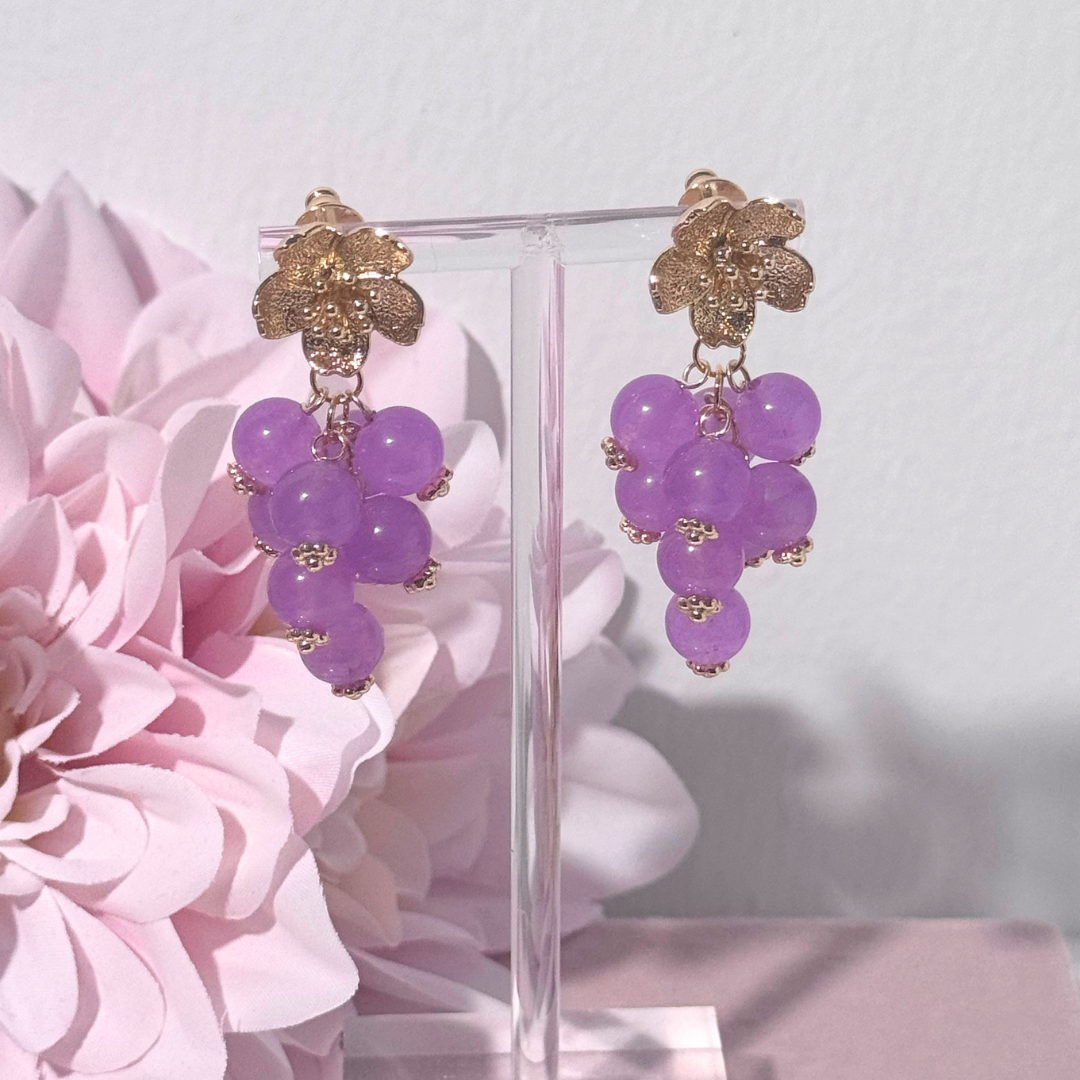 Ohrring Blossom Twist in Pink Fizz