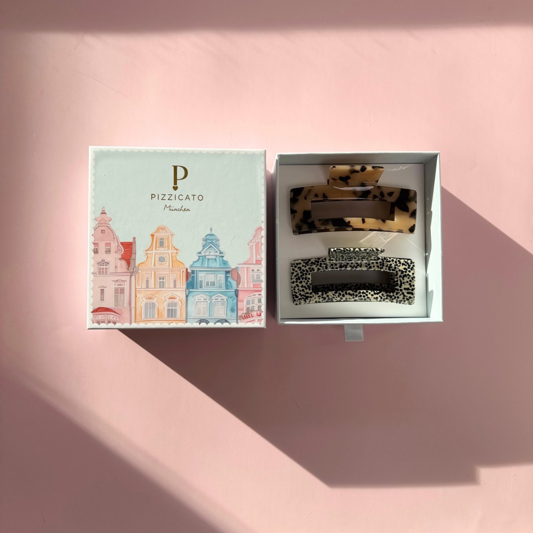 Geschenkbox Minimalist Large, Leo light & Chia black