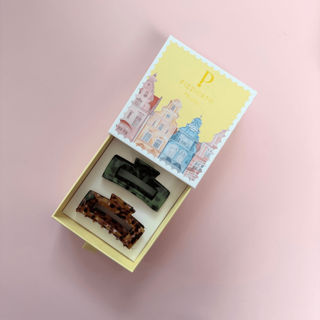 Geschenkbox Minimalist Medium, Cognac-Rose & Olive Leo