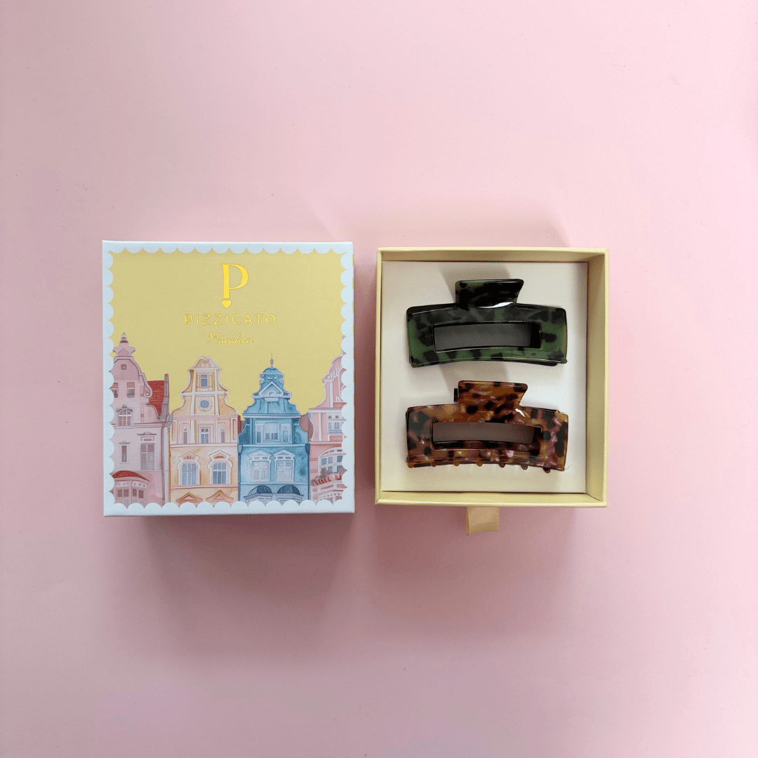 Geschenkbox Minimalist Medium, Cognac-Rose & Olive Leo