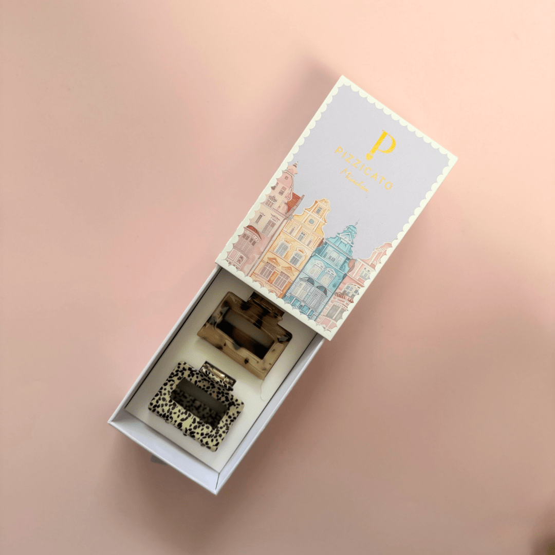 Geschenkbox Minimalist Small, Leo light & Chia Black