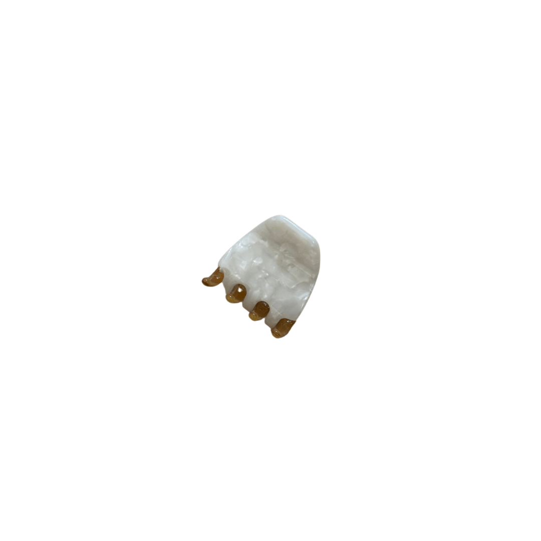 Haarklammer Twiggy Small 2farbig Soft Braun Sugarwhite
