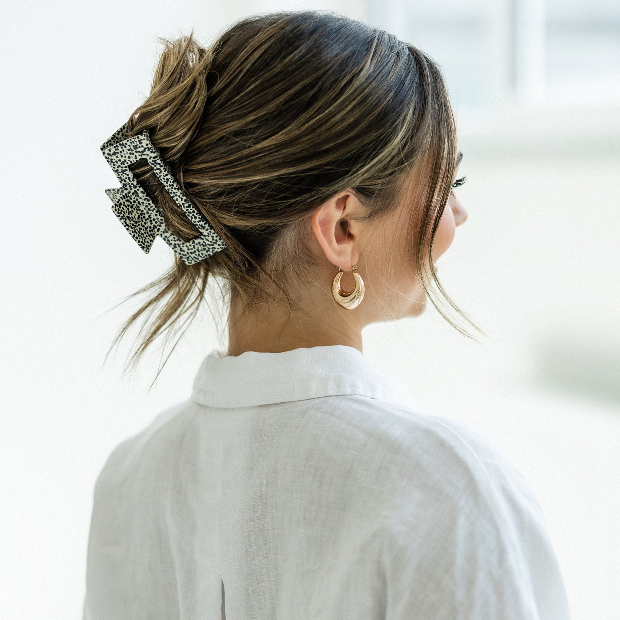 Haarklammer Pizzicato Minimalist Chia Black Large Hochsteckfrisur langes Haar