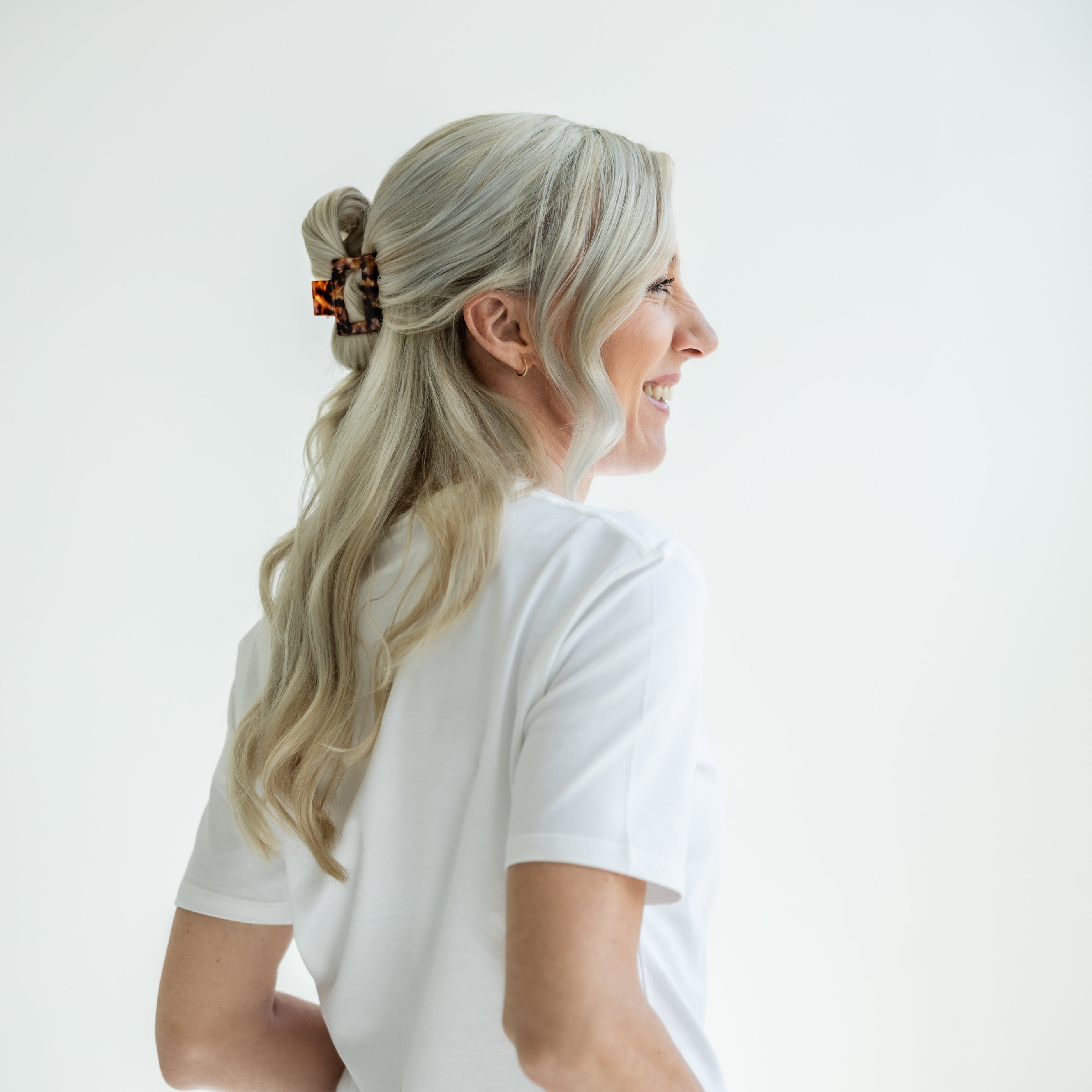 Haarklammer Pizzicato Minimalist Cognac Rose Small