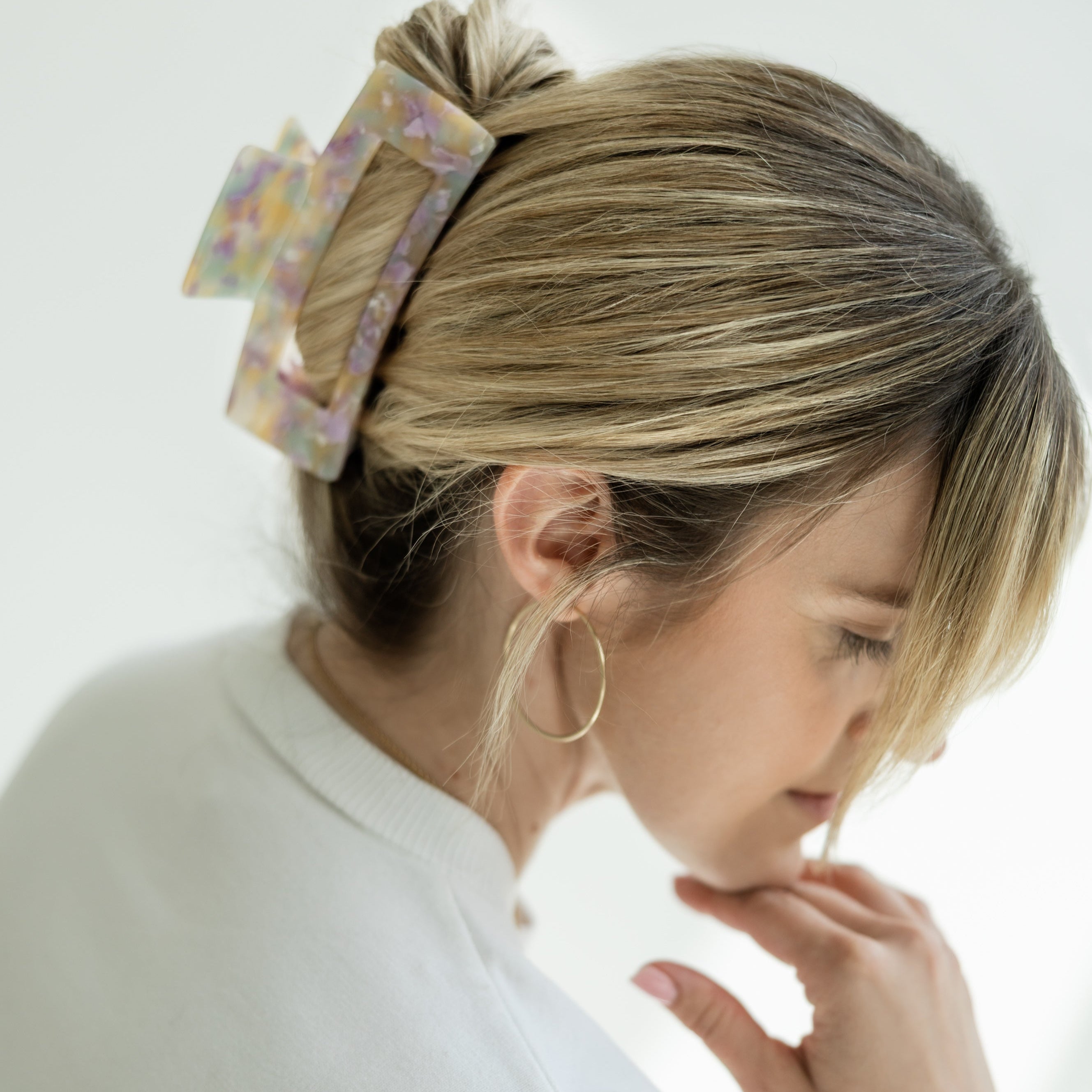Haarklammer Pizzicato Minimalist Lilac Honey XL Hochsteckfrisur lange Haare