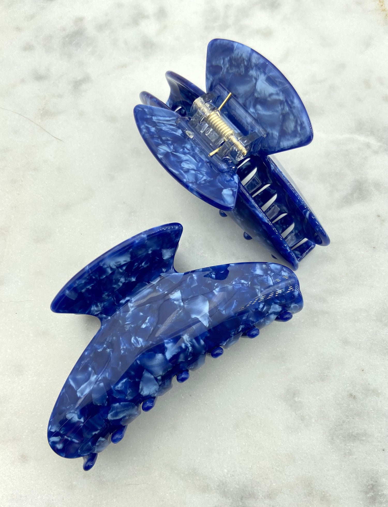 Barrette à cheveux Emma, bleu foncé