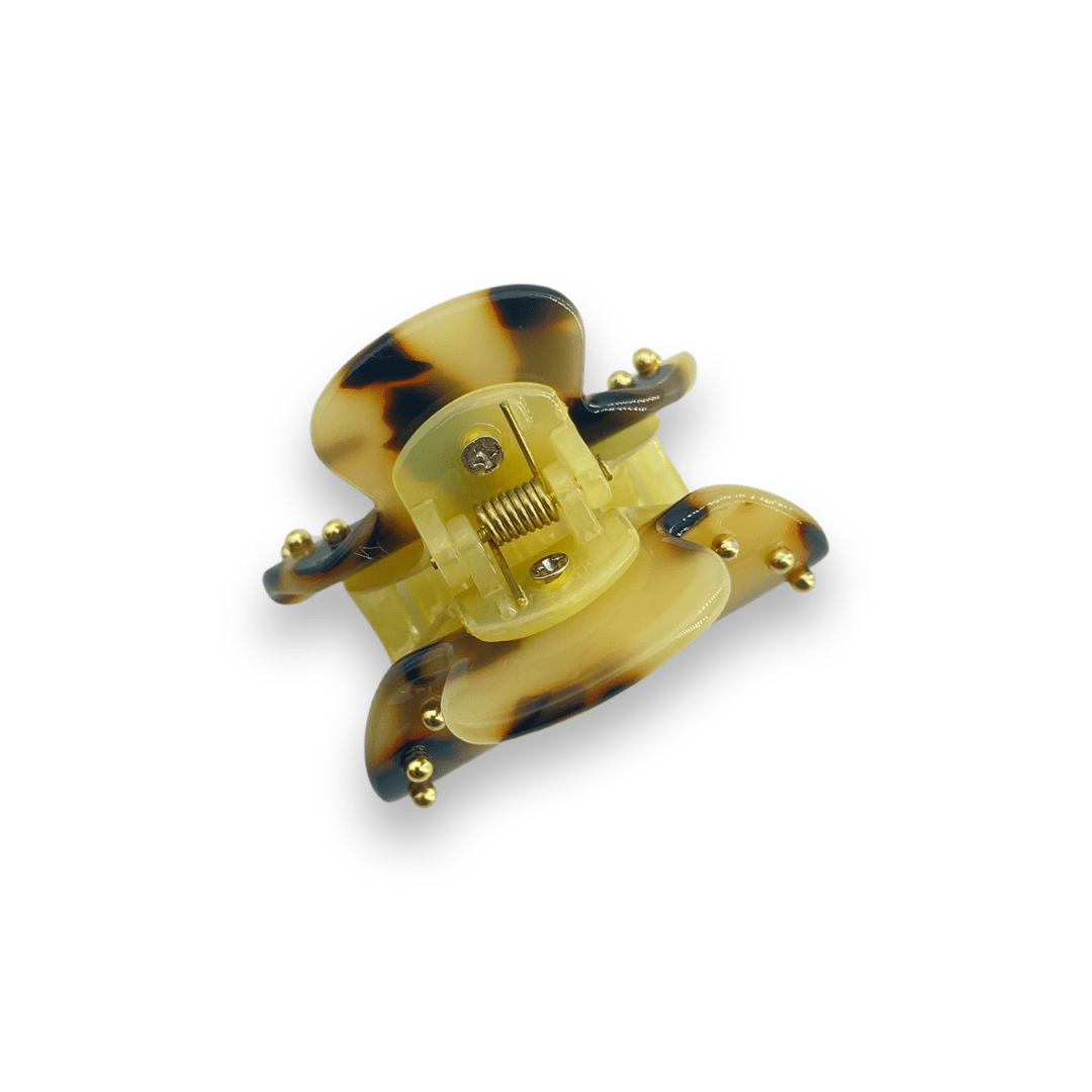 Small hair clip Bella, leopard colored