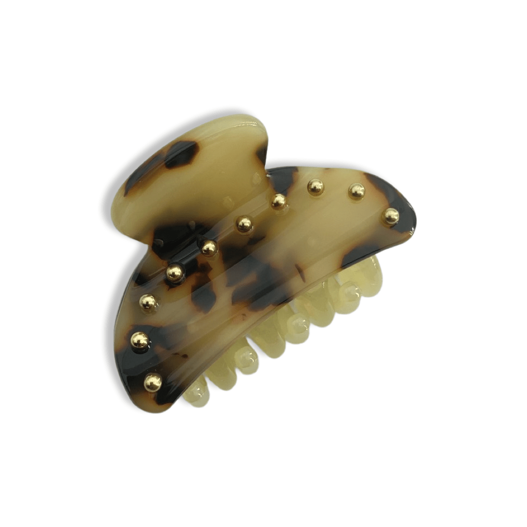 Small hair clip Bella, leopard colored