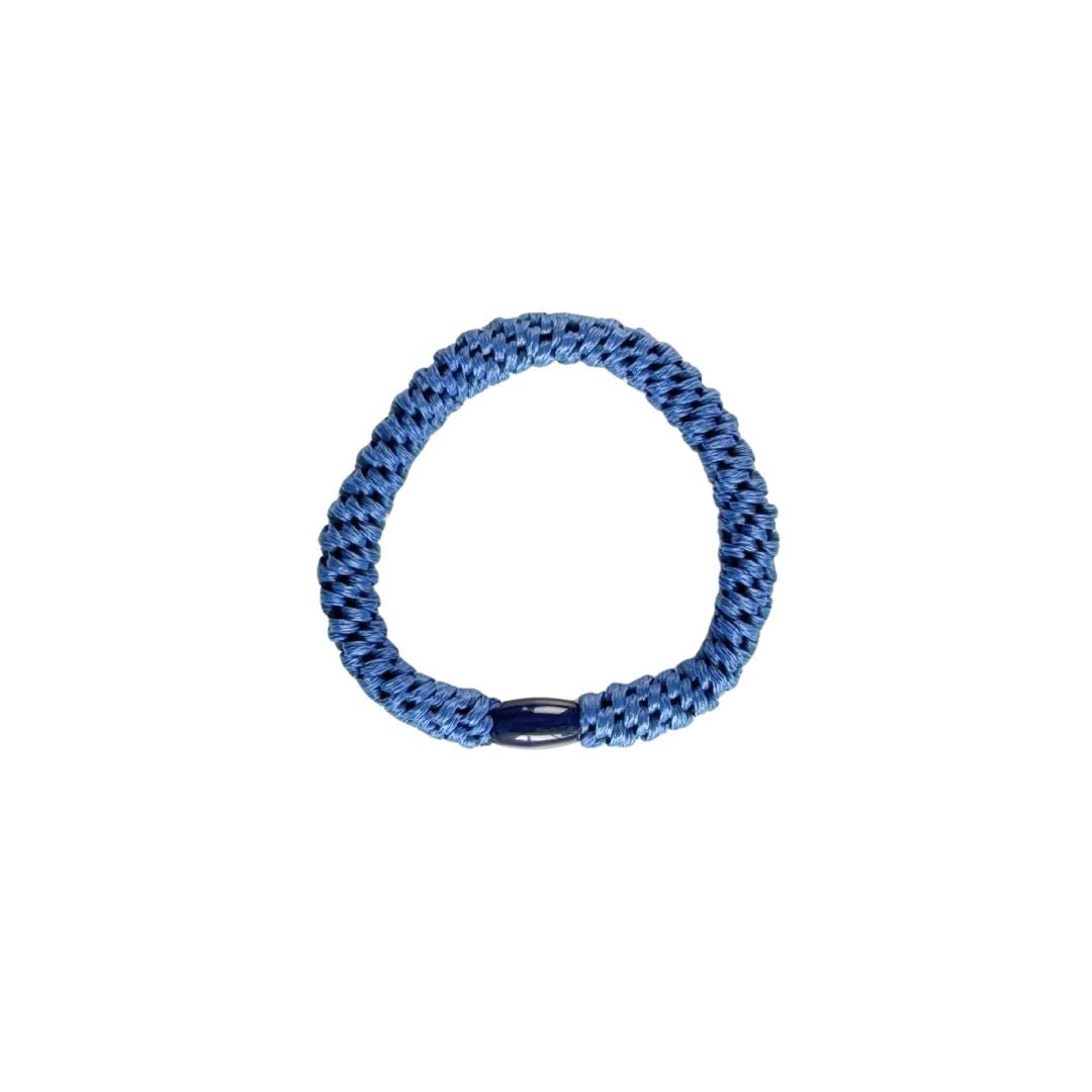 Geflochtenes Haargummi Blau