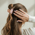 Pizzicato Twiggy Haarklammer Big Hearts in Rose – romantische Haarspange mit Herz-Design im French-Girl Style