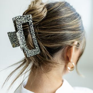 Pizzicato Haarklammer Minimalist Chia Black - lässige Hochsteckfrisur für langes Haar