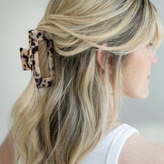 Haarklammer Pizzicato Minimalist Leo light Large halbhohe Frisur mittellanges Haar