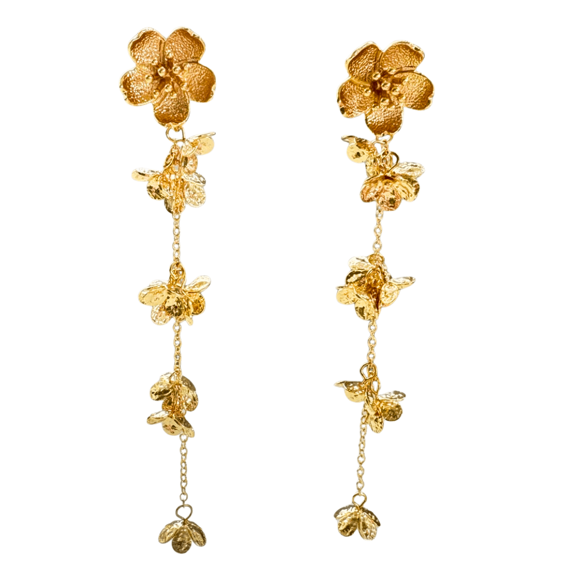 Pizzicato - Ohrring Blossom Cascade, Gold -
