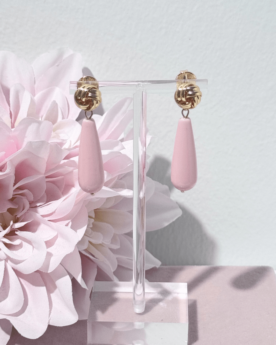 Pizzicato - Ohrring - Knotted – Statement Ohrringe in Blush Pearl -