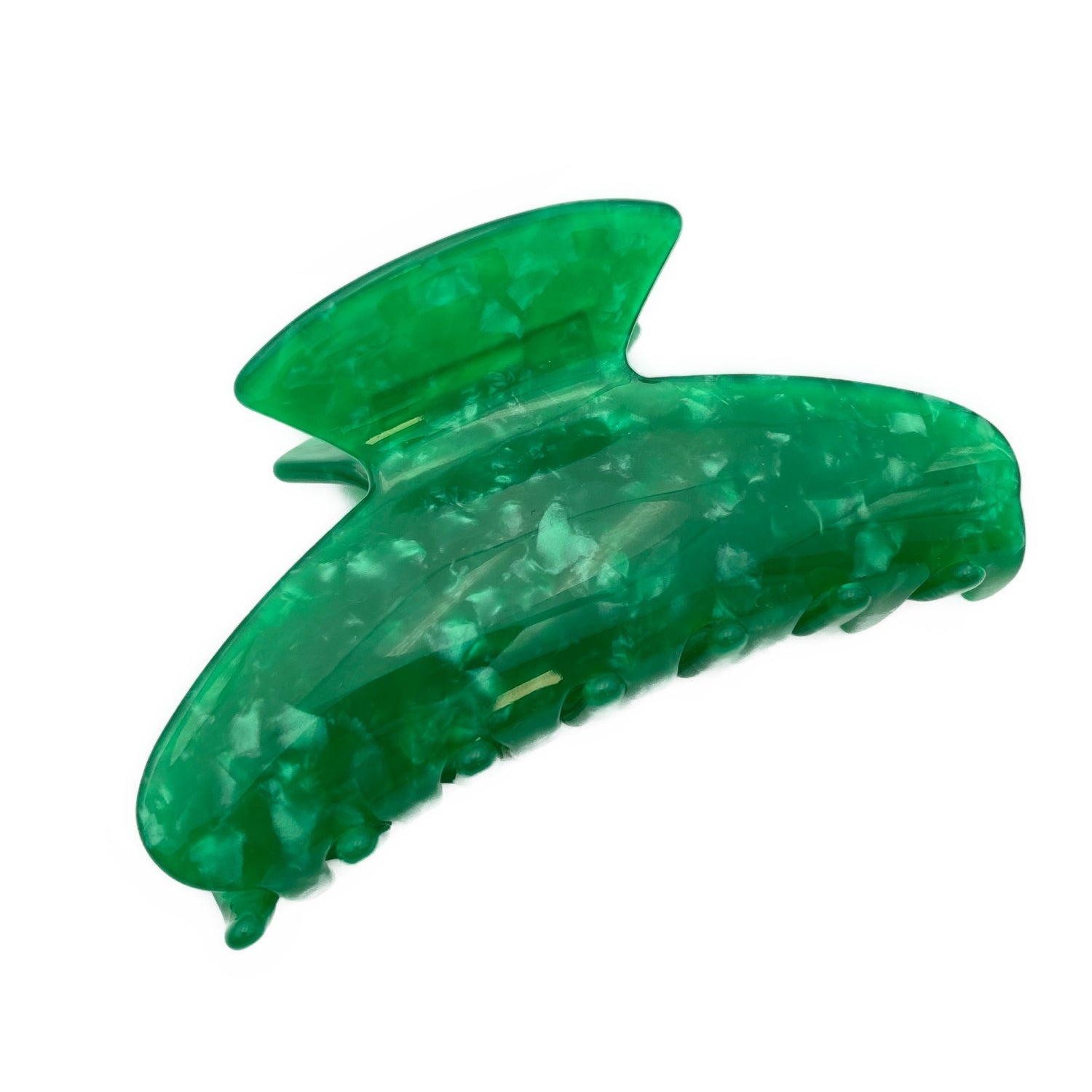 Elegante große Haarklammer in Grün