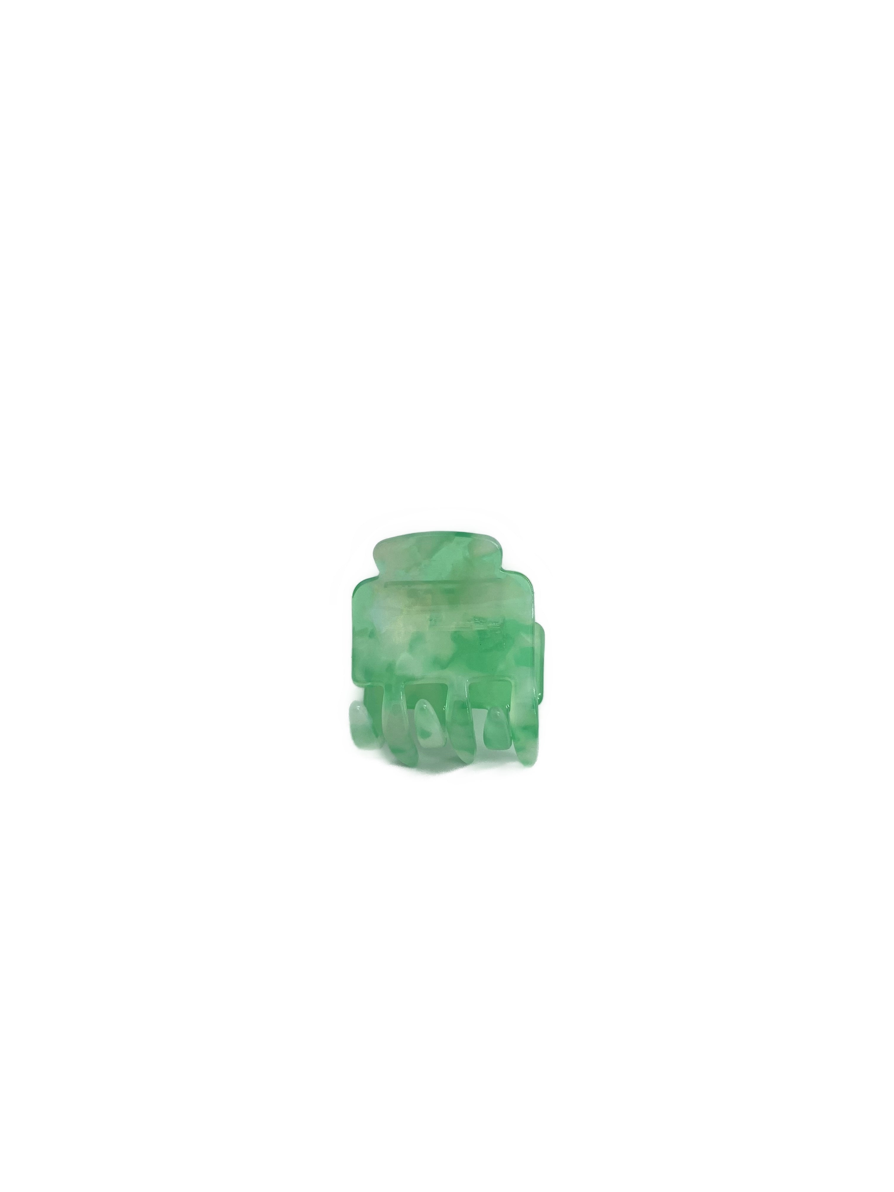 Hair clip Tilda, mint-white tortoiseshell look