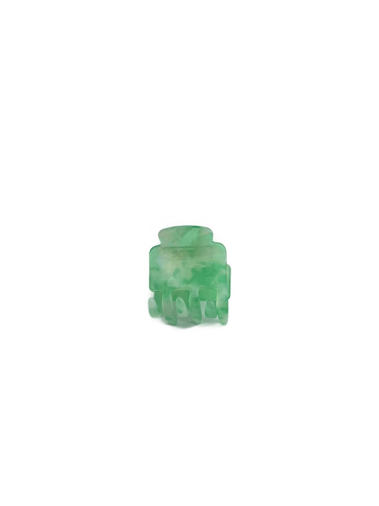 Hair clip Tilda, mint-white tortoiseshell look
