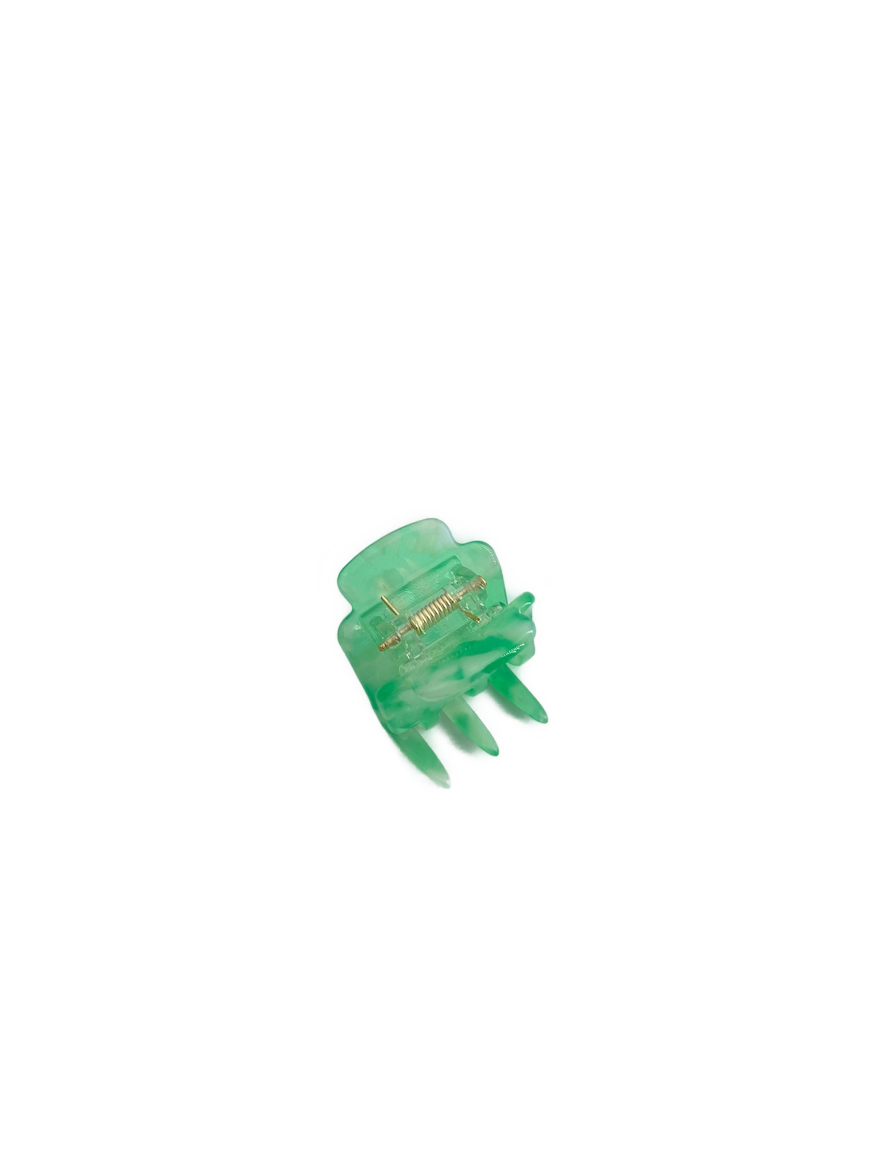 Hair clip Tilda, mint-white tortoiseshell look