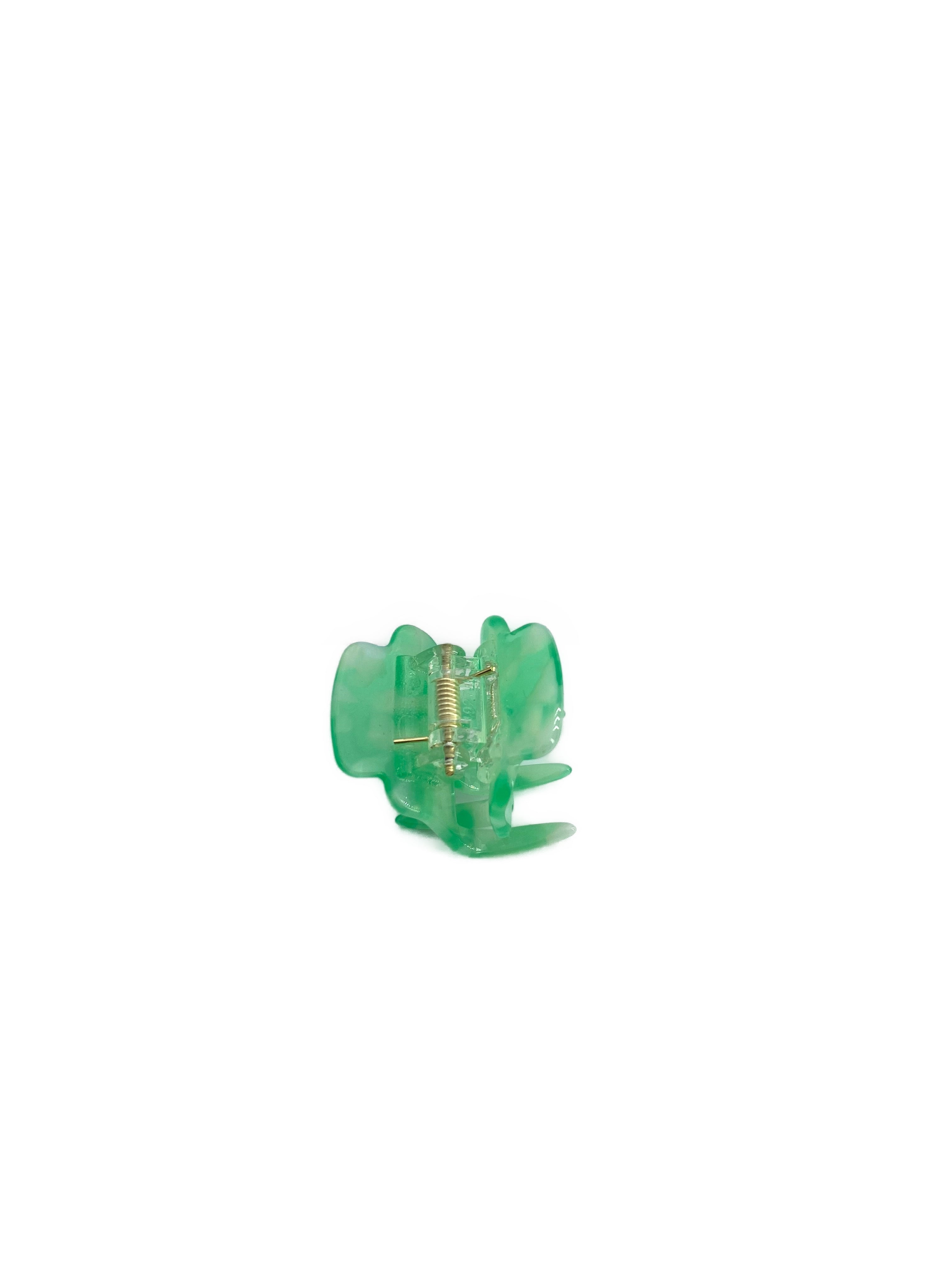 Hair clip Tilda, mint-white tortoiseshell look