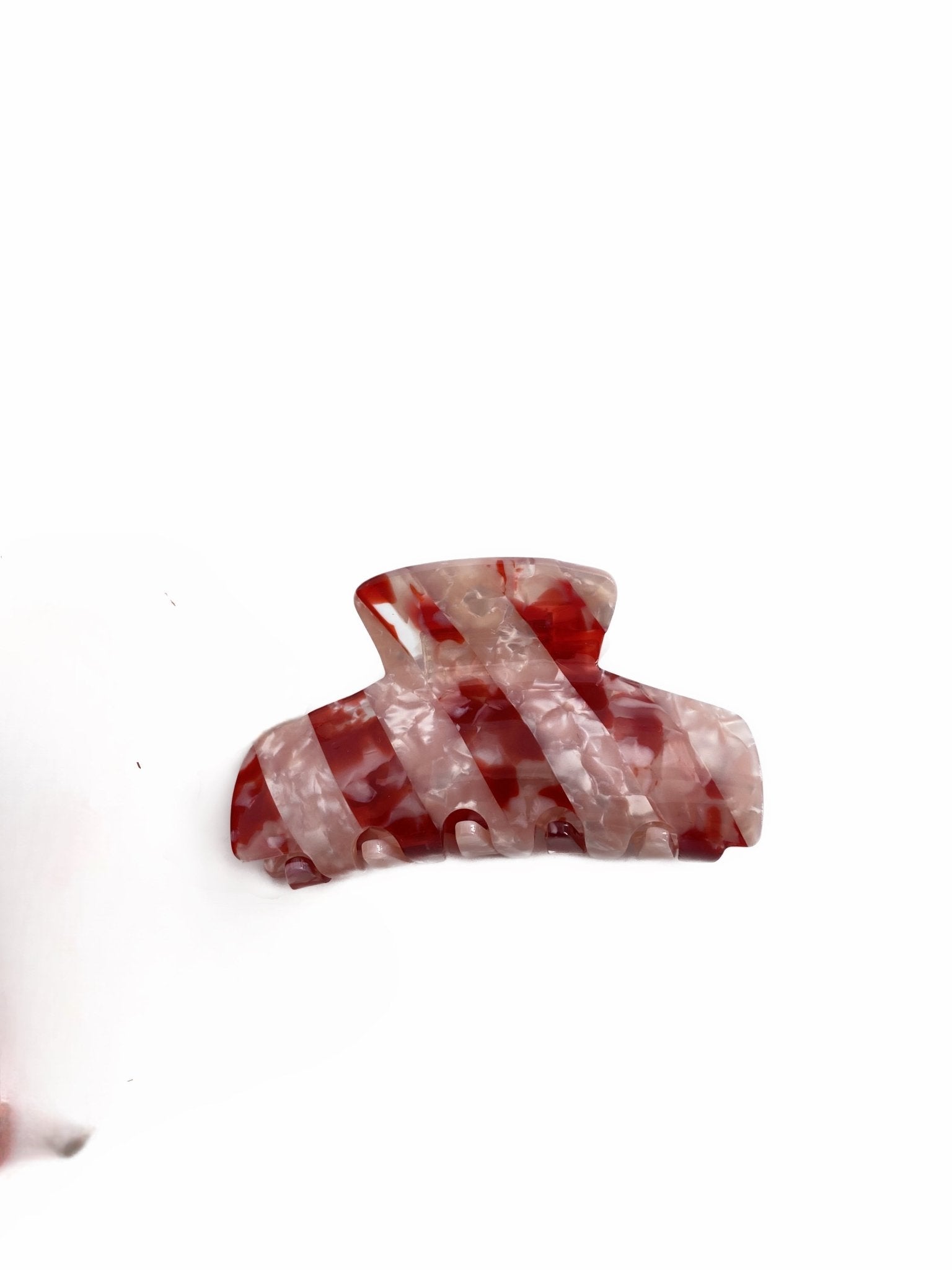 Barrette à cheveux Holly, rouge-rose