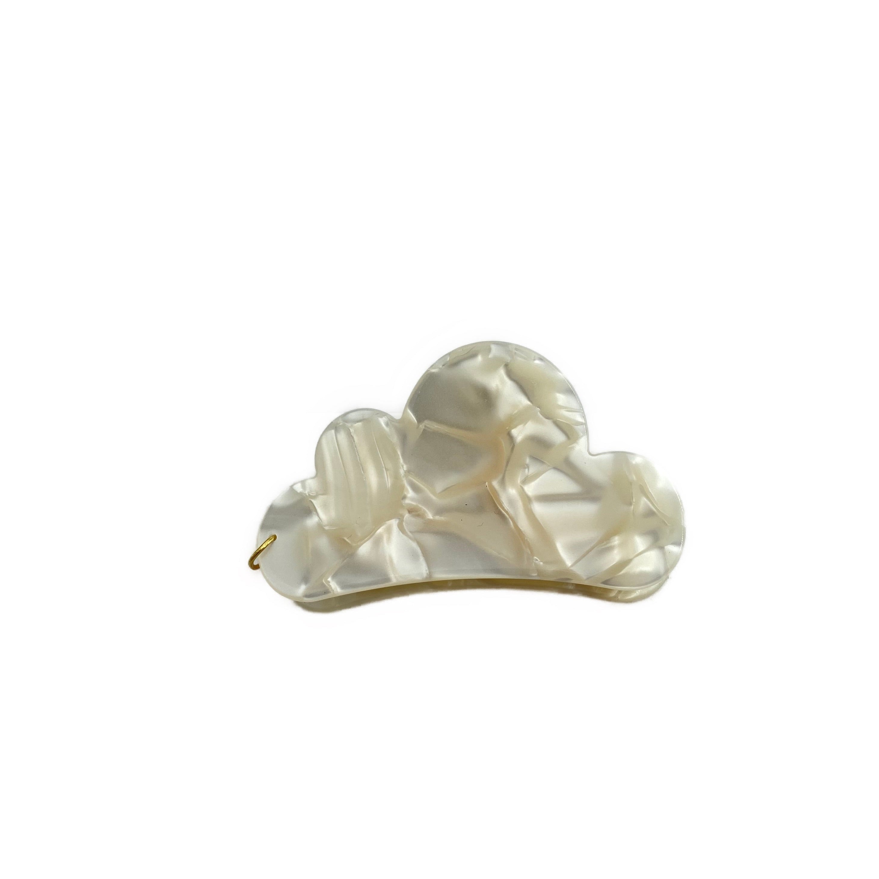 Barrette à cheveux Frida, blanc crème