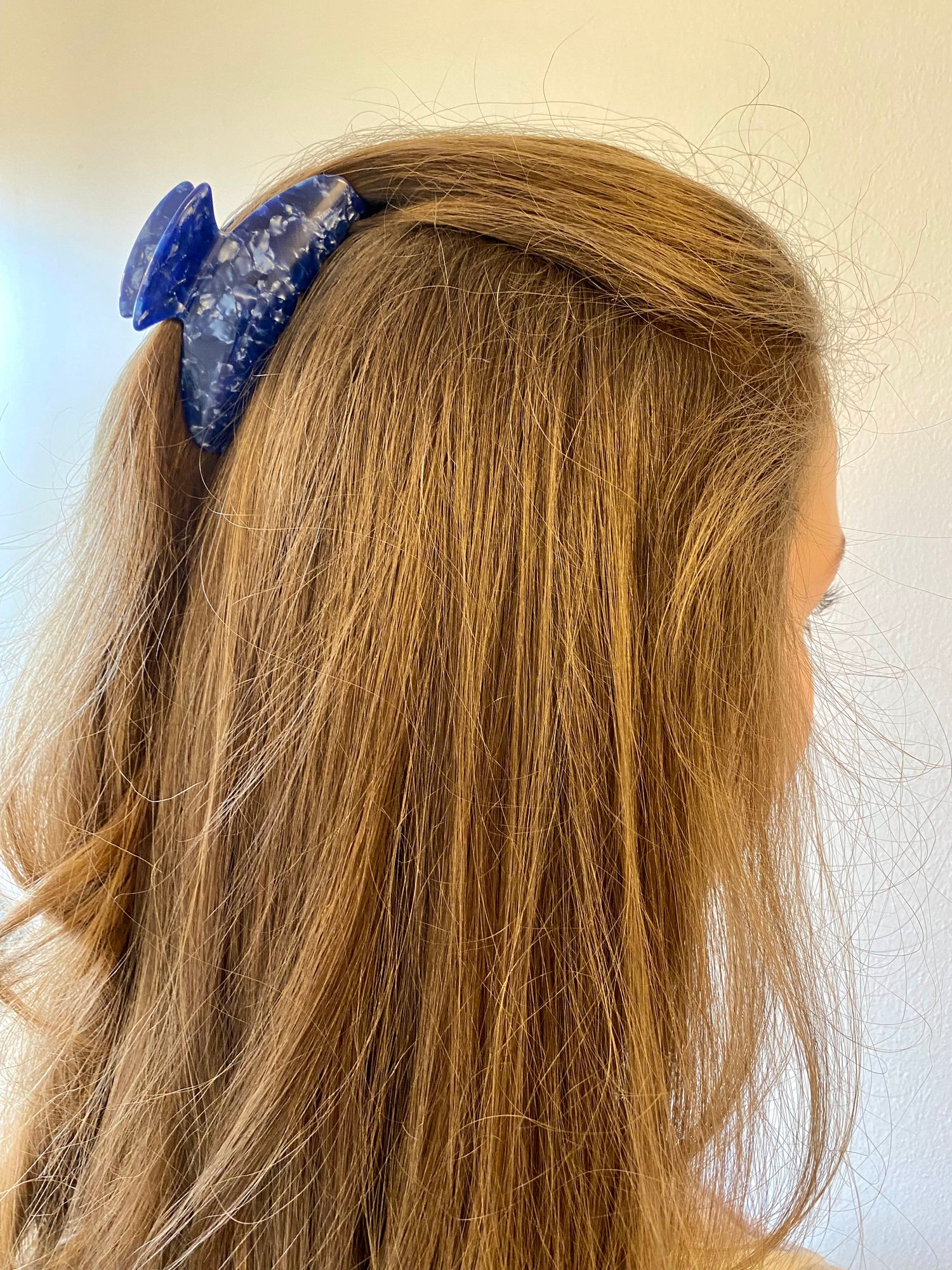 Barrette à cheveux Emma, bleu foncé