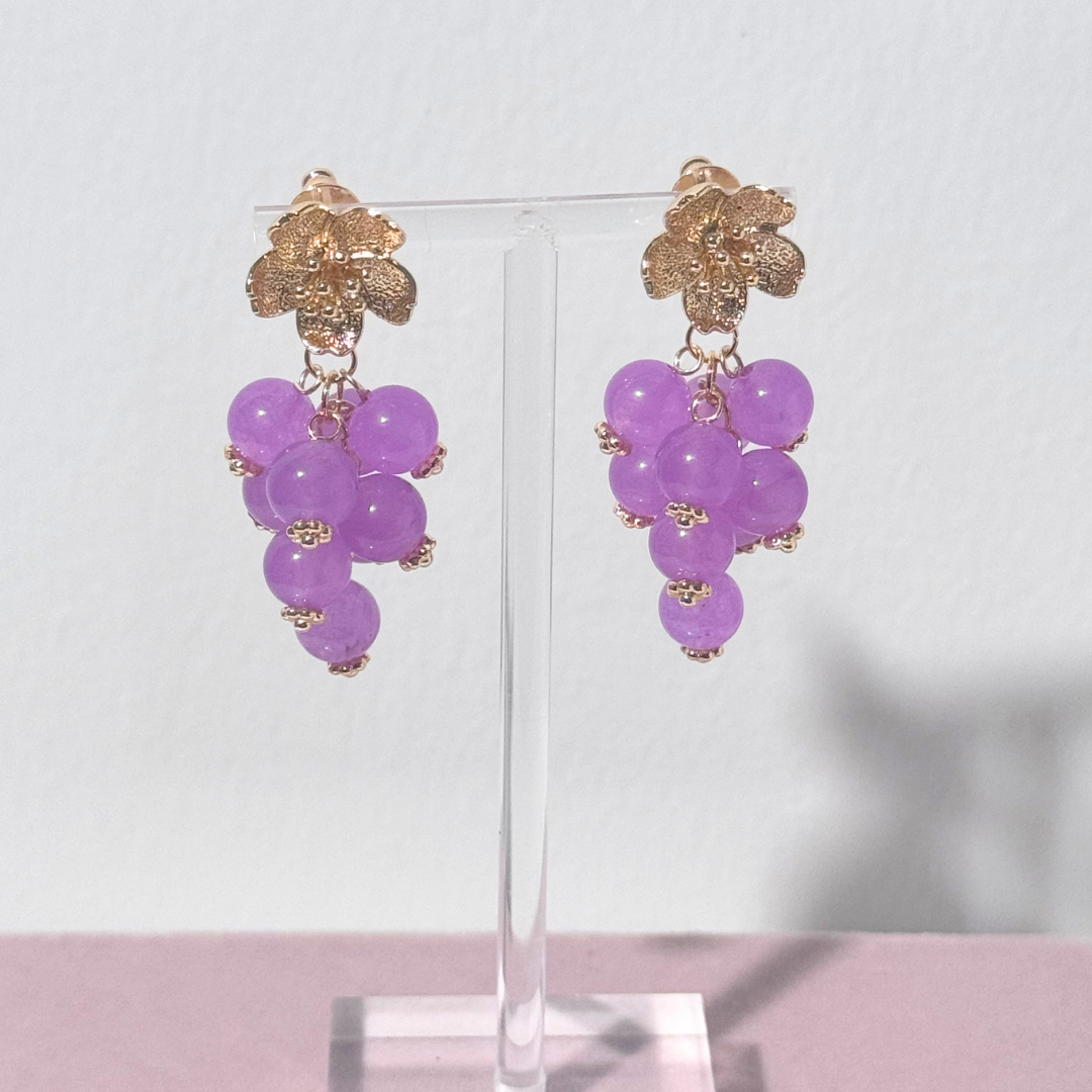 Ohrring Blossom Twist in Pink Fizz