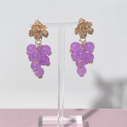 Ohrring Blossom Twist in Pink Fizz