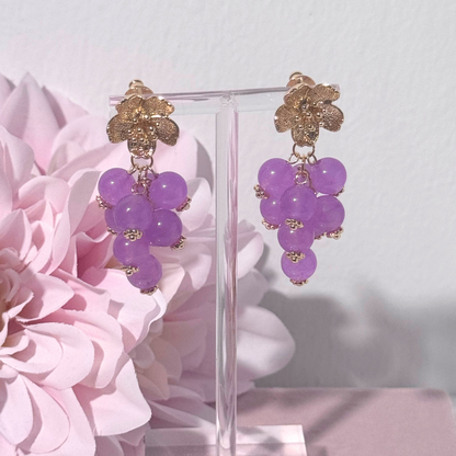 Ohrring Blossom Twist in Pink Fizz