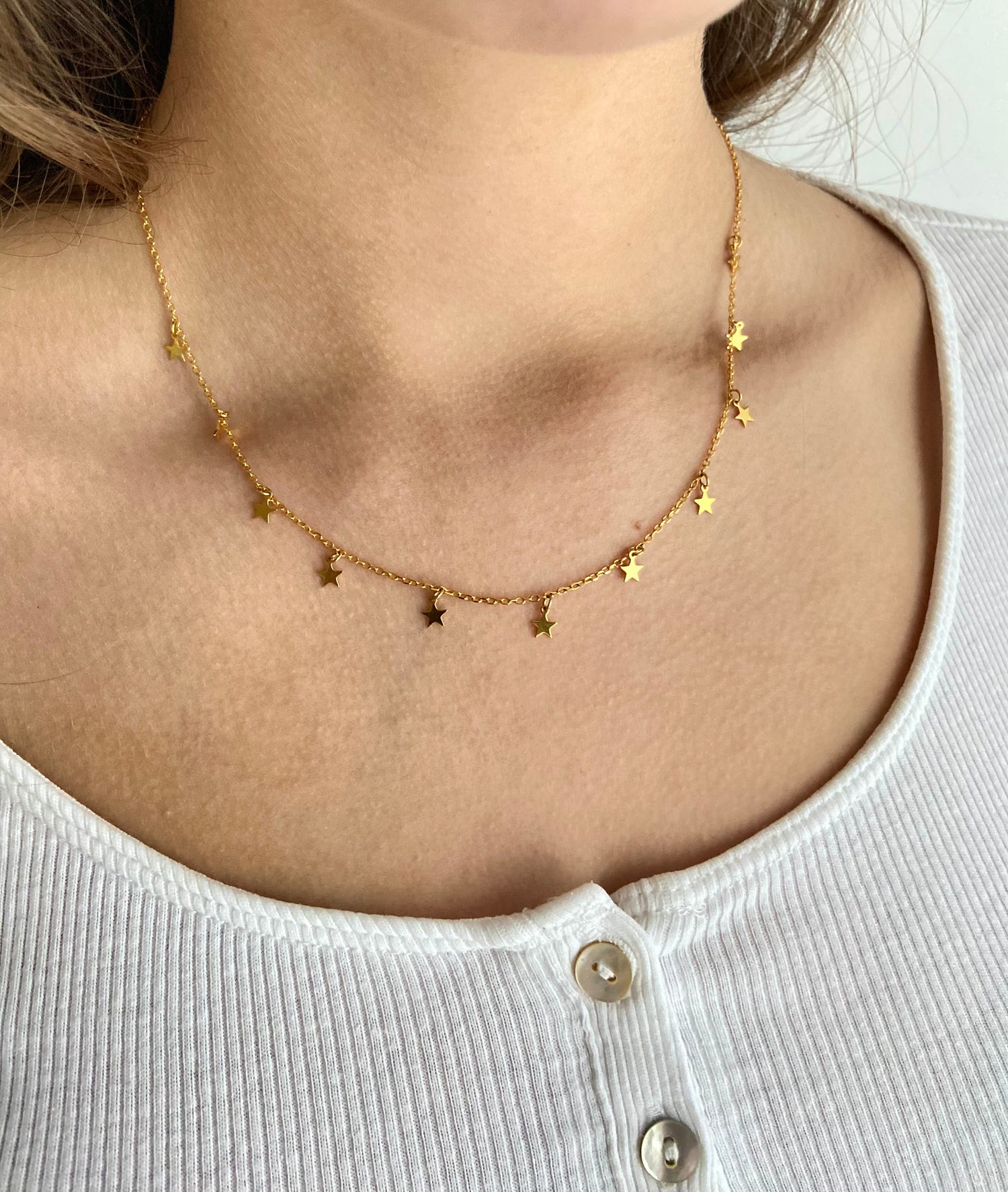 Collier étoiles à paillettes