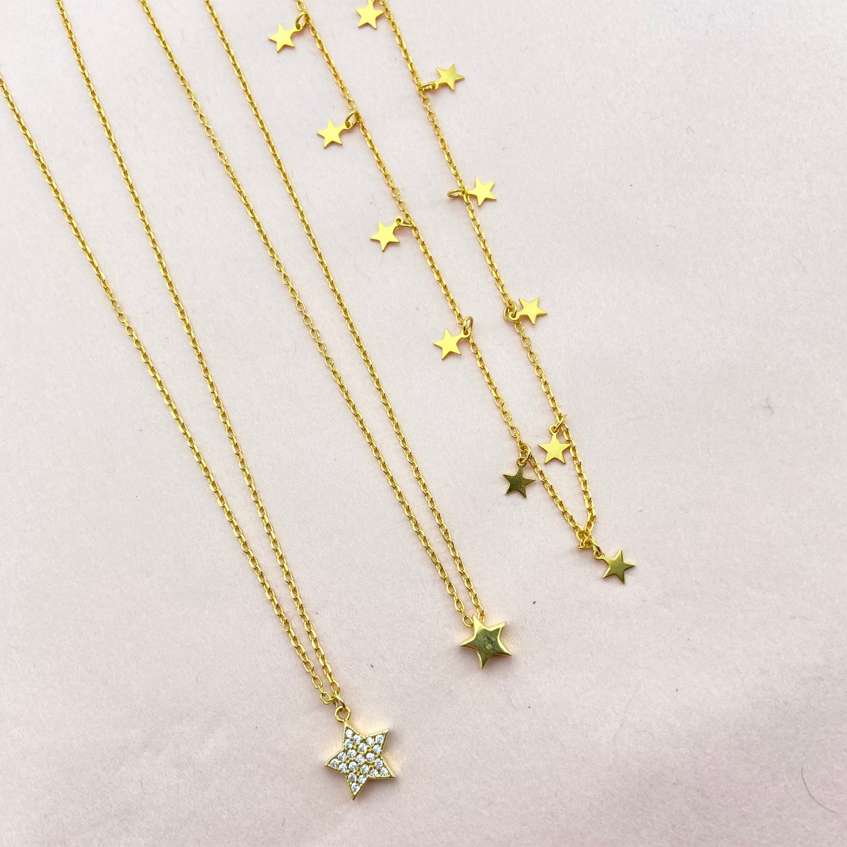 Collier étoiles à paillettes