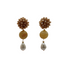 Beaded Cashmere Pearl Statement Ohrringe von Pizzicato