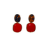 Bella Leo Red Statement Ohrringe von Pizzicato
