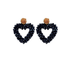 Bloom Heart Midnight Blue Statement Ohrringe von Pizzicato
