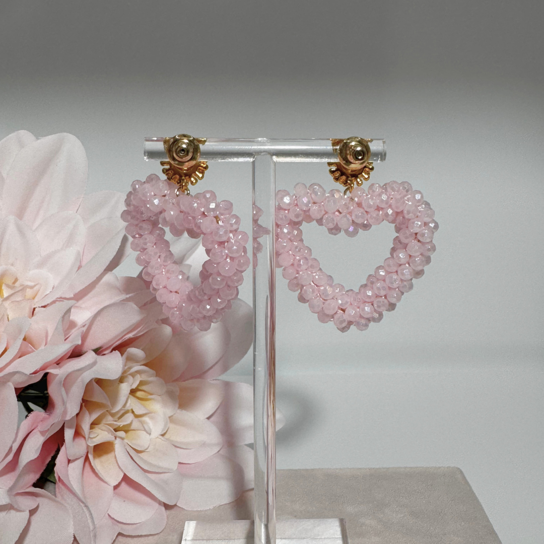 Bloom Heart Rosa von Hand gefertigt in München
