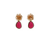 Coralline Fuchsia Statement Ohrringe in Pink und Gold von Pizzicato
