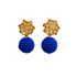 Dahlia Royal Blue Statement Ohrringe von Pizzicato
