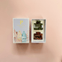 Geschenkbox Minimalist Small mit Haarklammern in Cognac-Rose und Olive Leo von Pizzicato