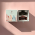 Large Geschenkbox mit den Haarklammern Cognac-Rose und Olive Leo von Pizzicato