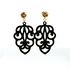 Knotted Leaf Olive Statement Ohrringe von Pizzicato
