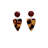 Leo Heart Bordeaux Statement Ohrringe von Pizzicato
