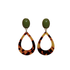 Leo Hoop Olive Statement Ohrringe von Pizzicato
