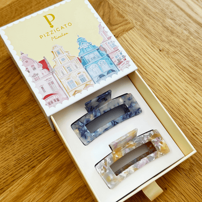 Pizzicato - Geschenkbox - Geschenkbox Minimalist Medium – Sky &amp; Lilac Honey - 