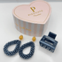 Pizzicato - Geschenkset - Herzgeschenkbox Bloom Midnight Blue & Mini Minimalist - GB_Her_Blo_Mid