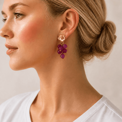 Pizzicato - Ohrring Blossom Twist in Pink Fizz - OR_Blo_Pin