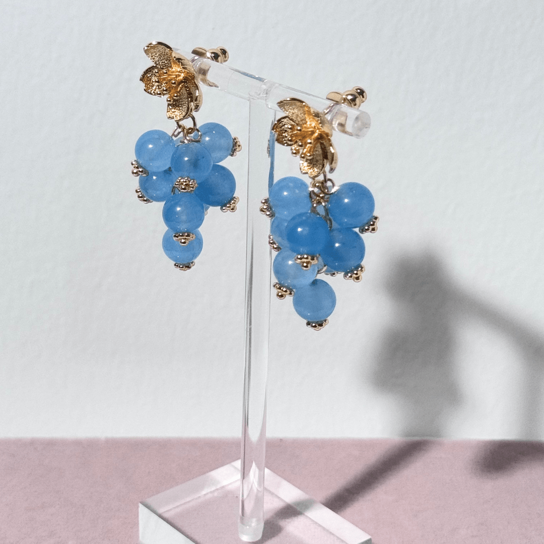 Pizzicato - Ohrring Blossom Twist in Sky Mist - OR_Blo_Sky