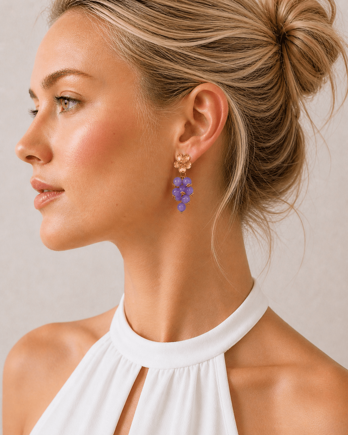 Pizzicato - Ohrring Blossom Twist in Soft Lilac - OR_Blo_Lil