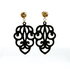 Knotted Leaf Olive Statement Ohrringe von Pizzicato
